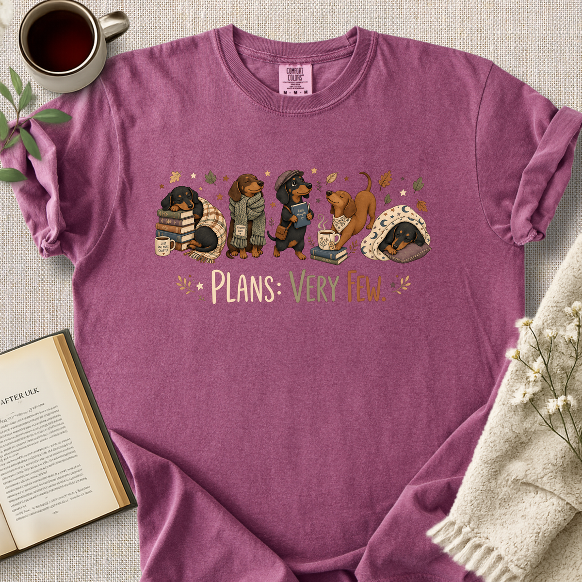 Plans Very Few Dachshund Cozy Tee