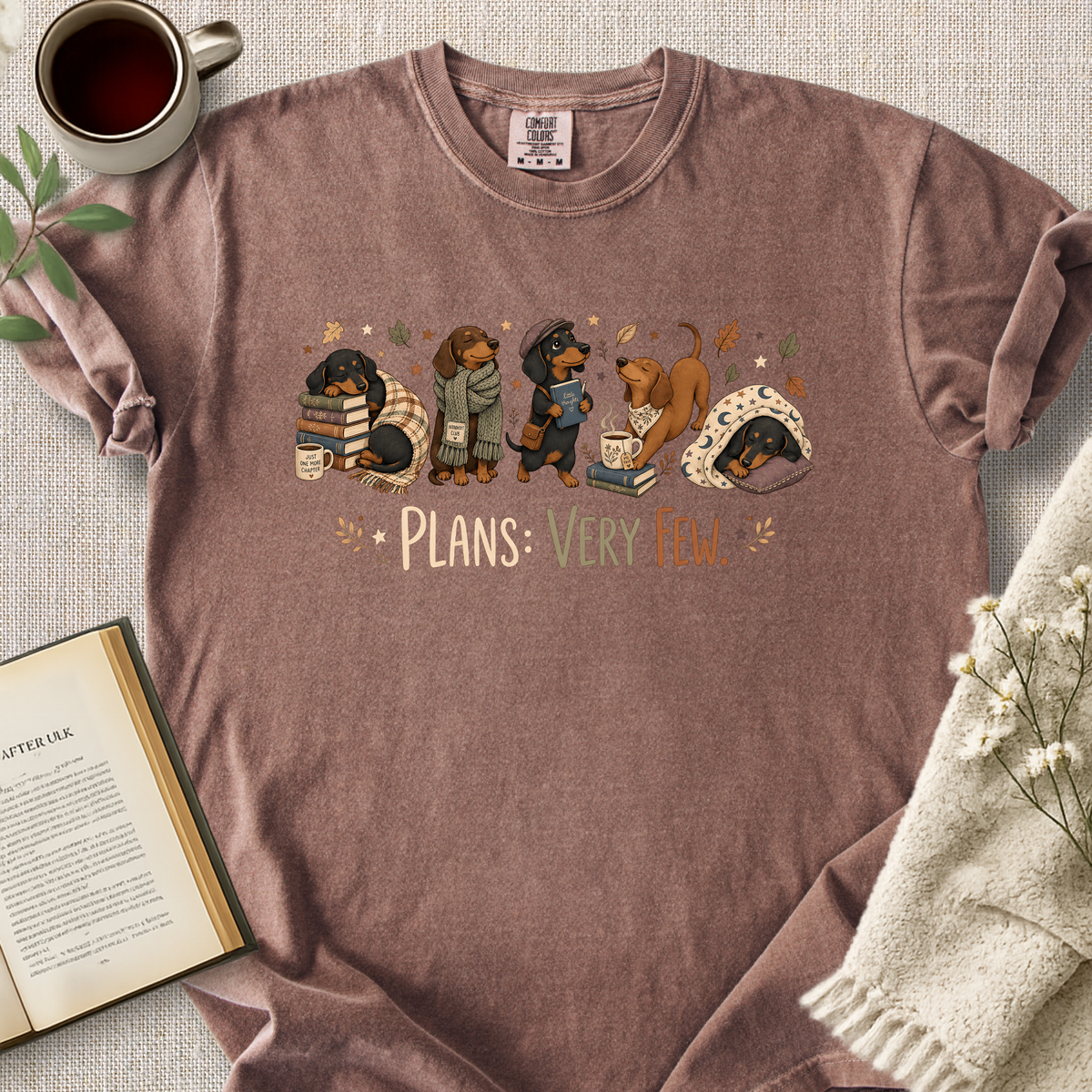 Plans Very Few Dachshund Cozy Tee