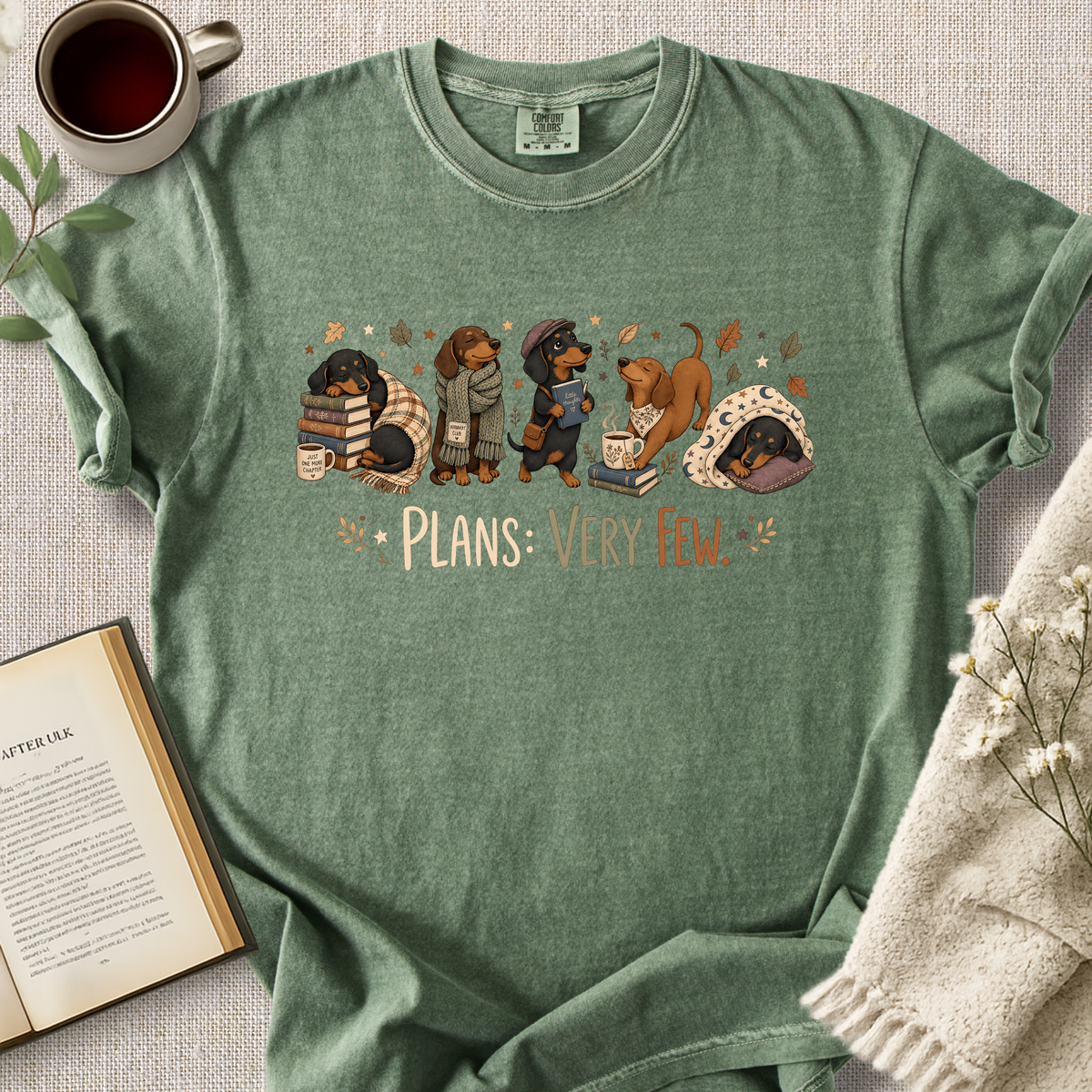 Plans Very Few Dachshund Cozy Tee