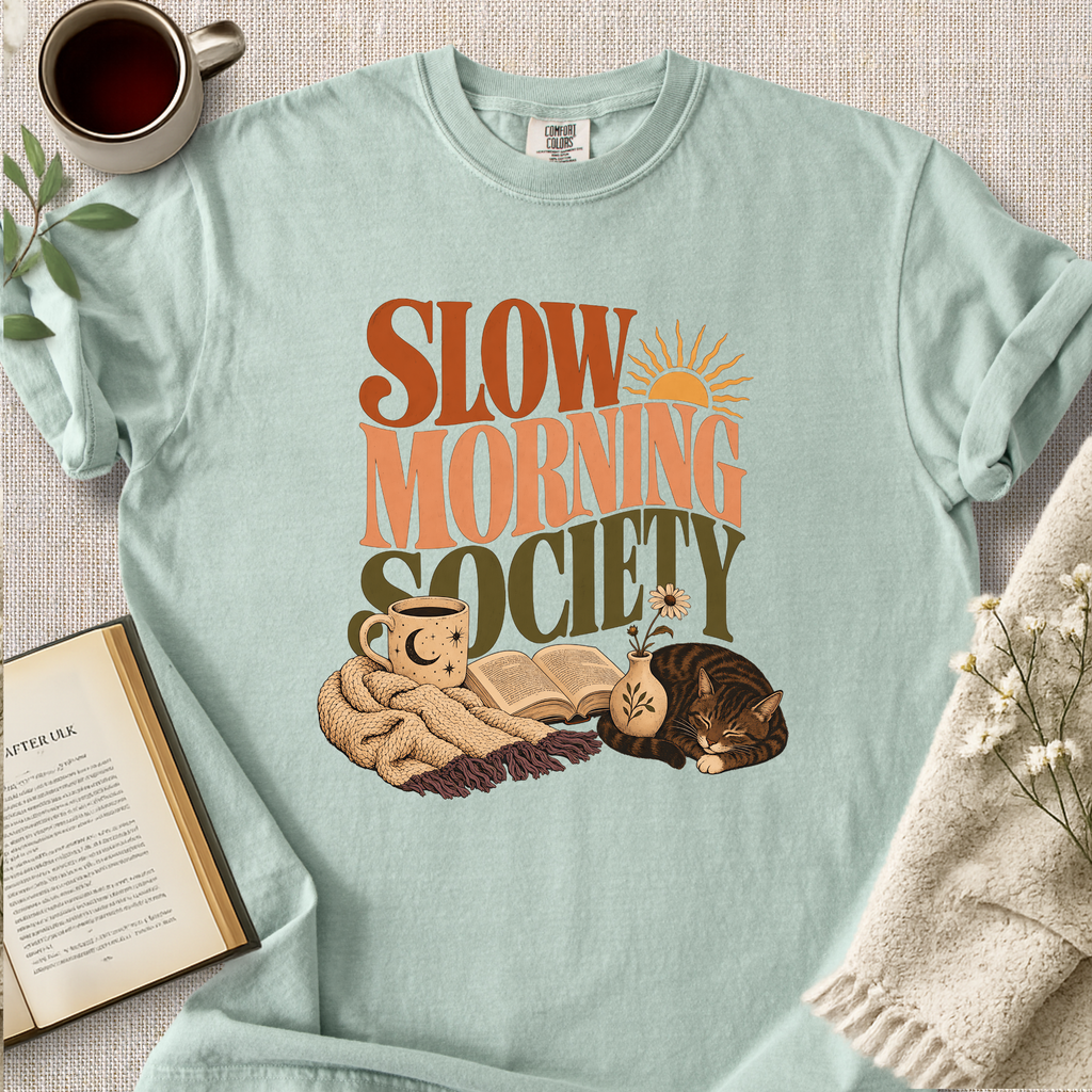 Slow Morning Society Cat Cozy Tee