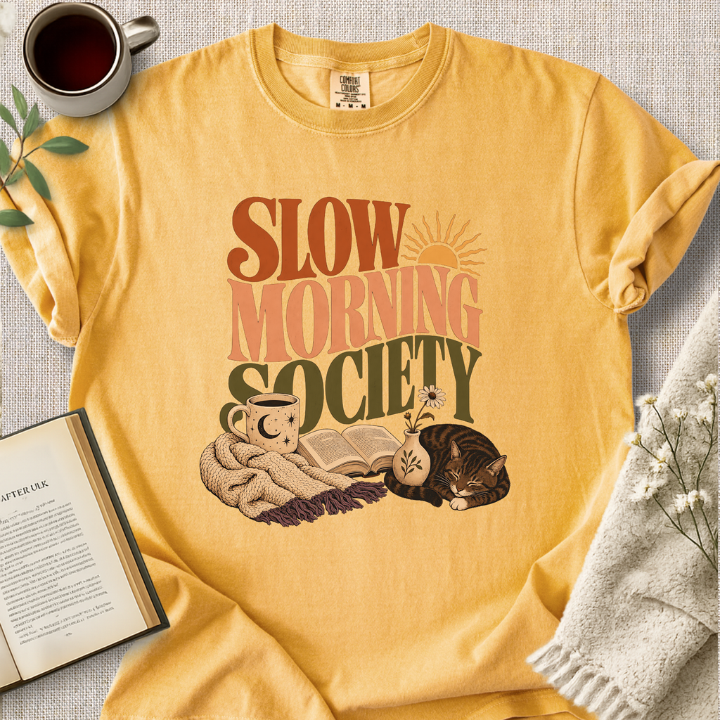 Slow Morning Society Cat Cozy Tee