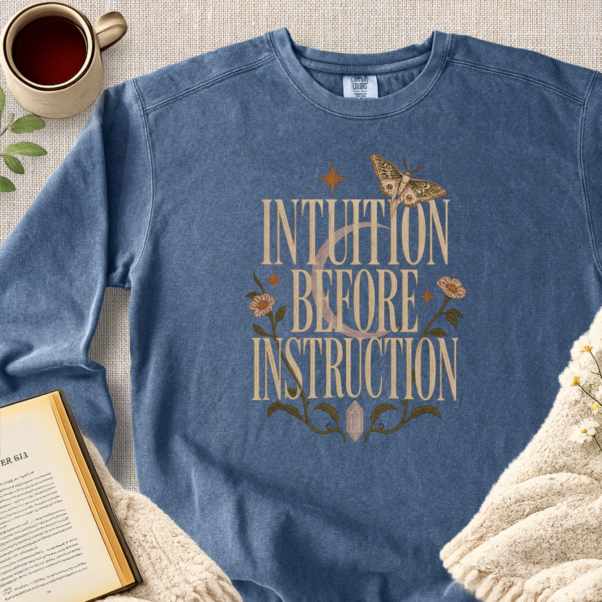 "Intuition Before Instruction" Garment-Dyed Comfort Sweatshirt