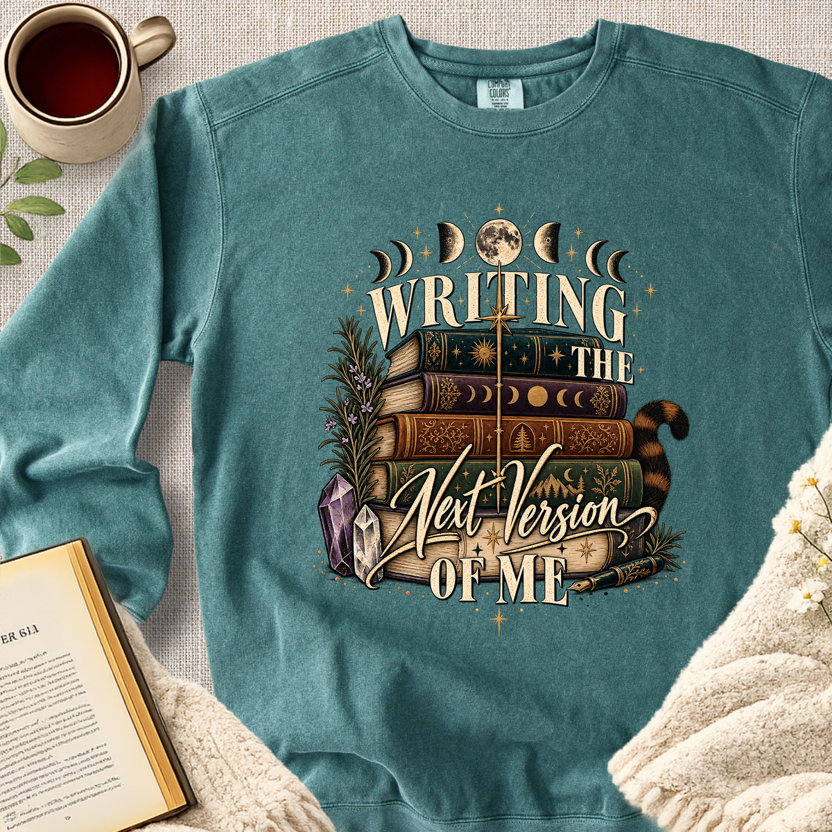 " Writing The Next Version Of Me" Garment-Dyed Comfort Sweatshirt