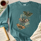 "Let It Arrive Gently" Garment-Dyed Comfort Sweatshirt