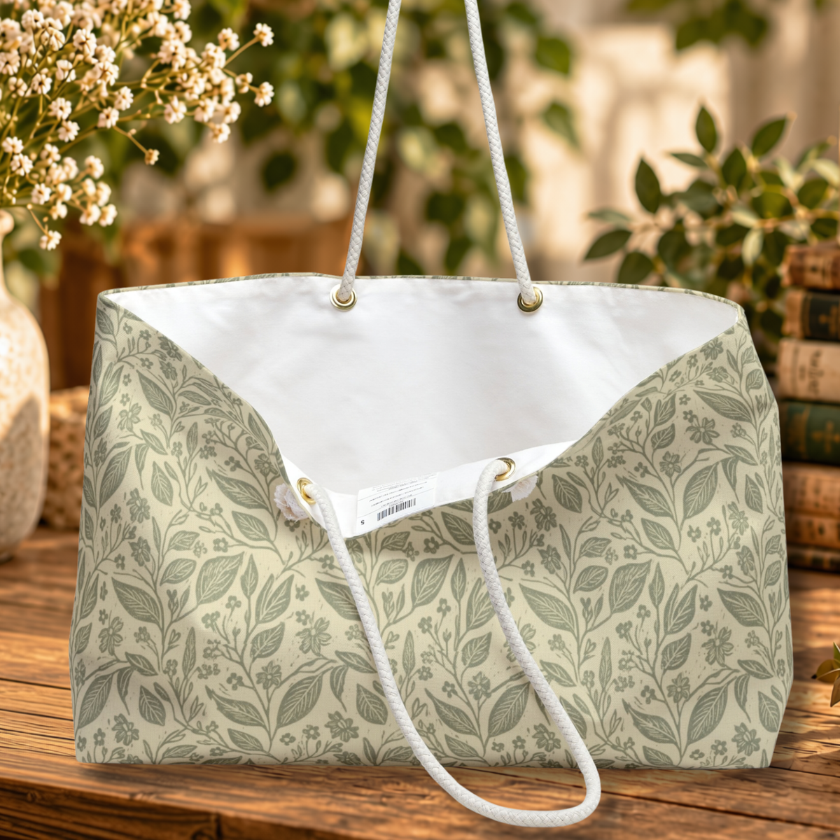 Sage Botanical Weekender Bag
