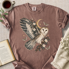 Celestial Barn Owl Botanical Cozy Tee
